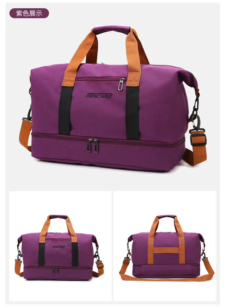 Crossbody Yoga Fitness Bag Large Capacity Dry Wet Separated — feature 27
