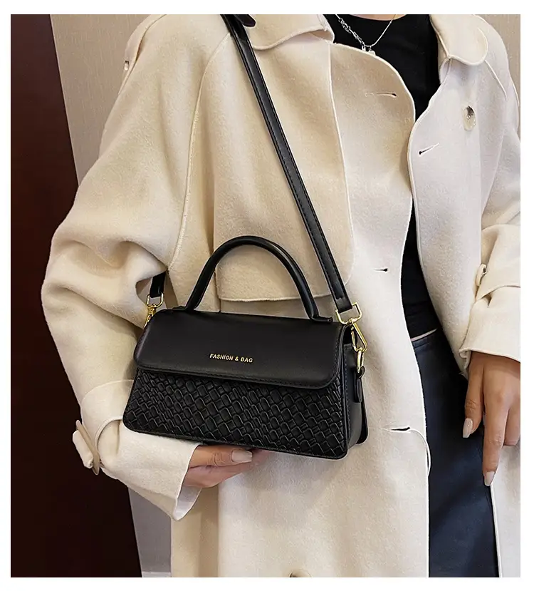 Brown Western Style Small Square Bag for Women — feature 1