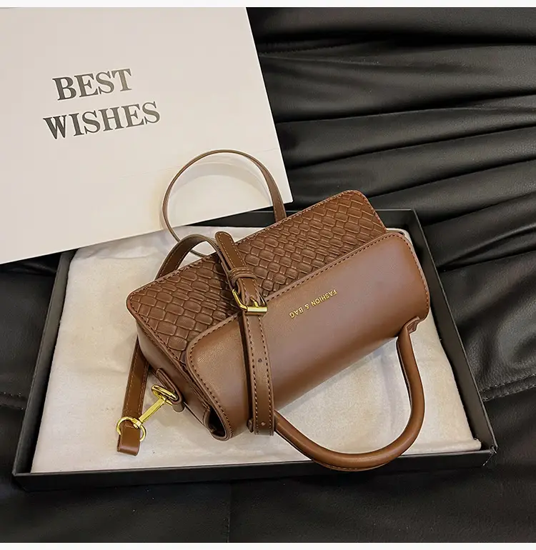 Brown Western Style Small Square Bag for Women — feature 27