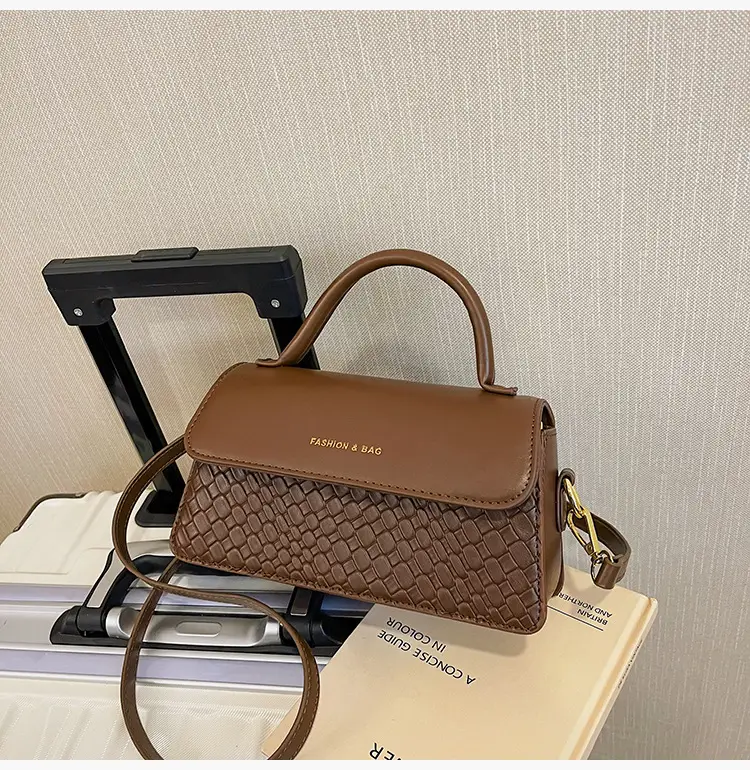 Brown Western Style Small Square Bag for Women — feature 29