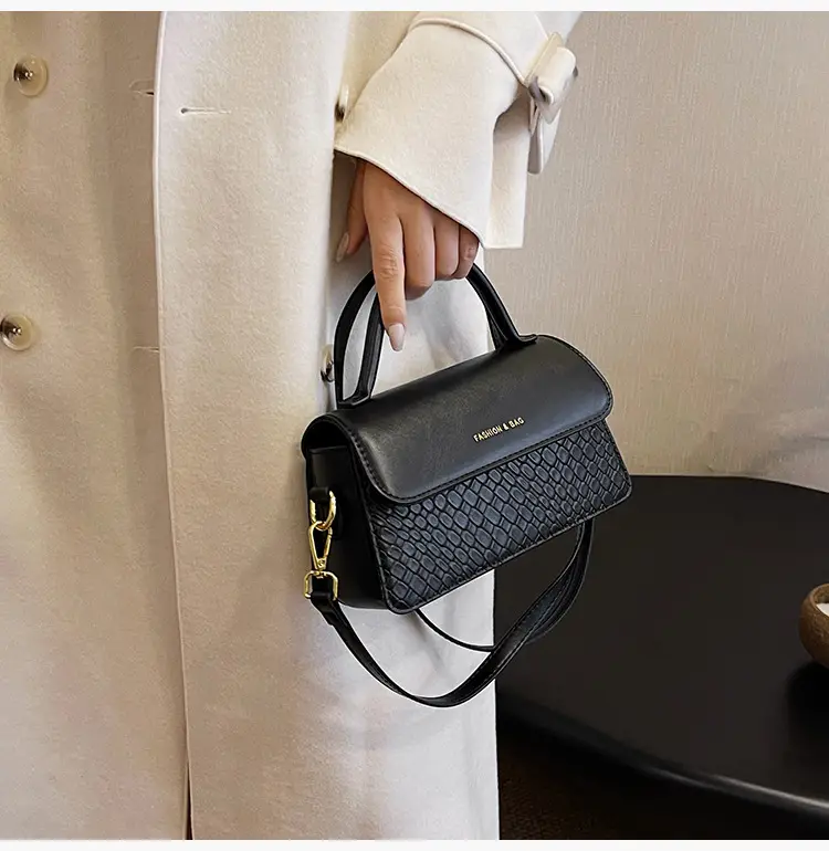 Brown Western Style Small Square Bag for Women — feature 30