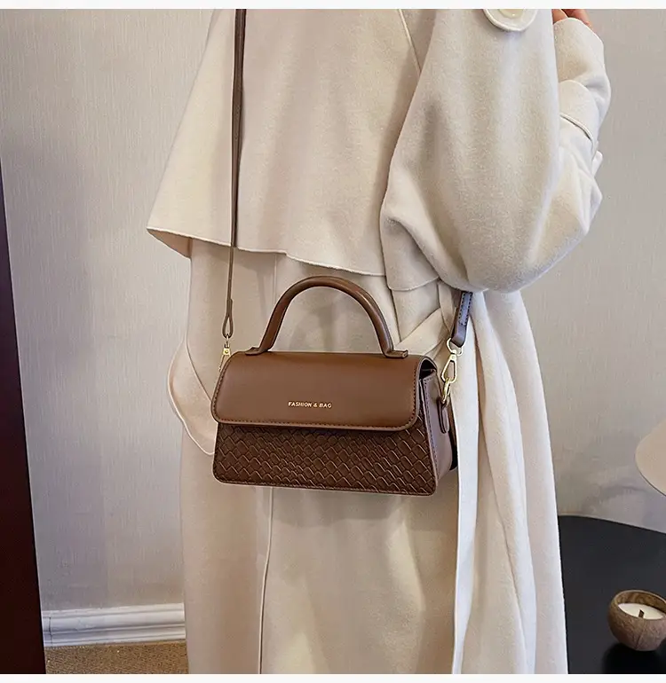 Brown Western Style Small Square Bag for Women — feature 36