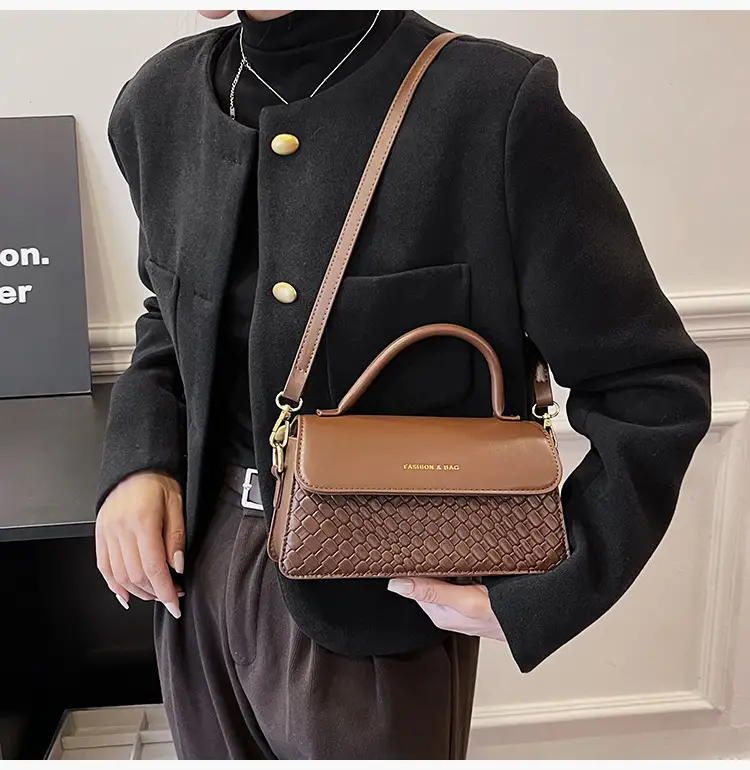 Brown Western Style Small Square Bag for Women — feature 38