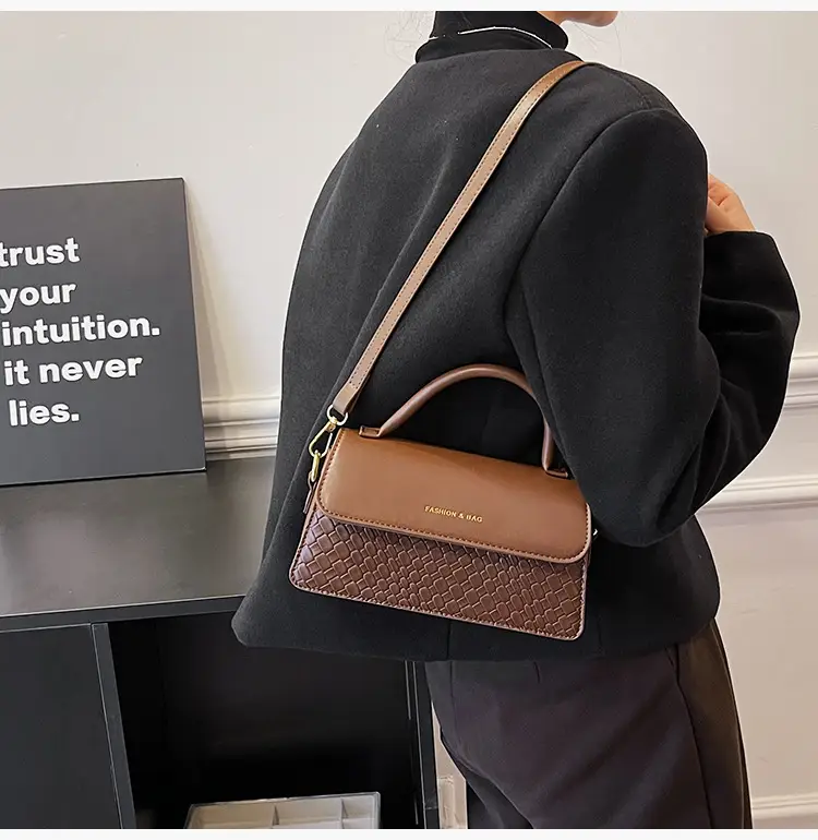 Brown Western Style Small Square Bag for Women — feature 39