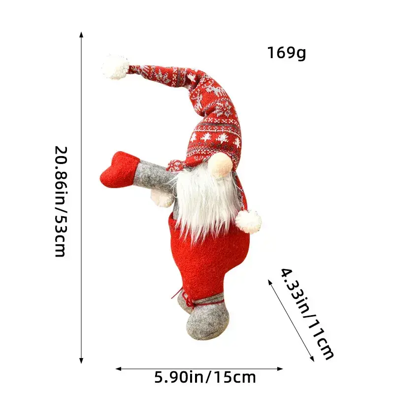 Christmas Rudolph Window Decor 169g Old Man Tie Rope