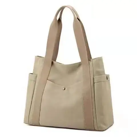 New Women's Canvas Shoulder Bag Large Capacity College Student - Image 3