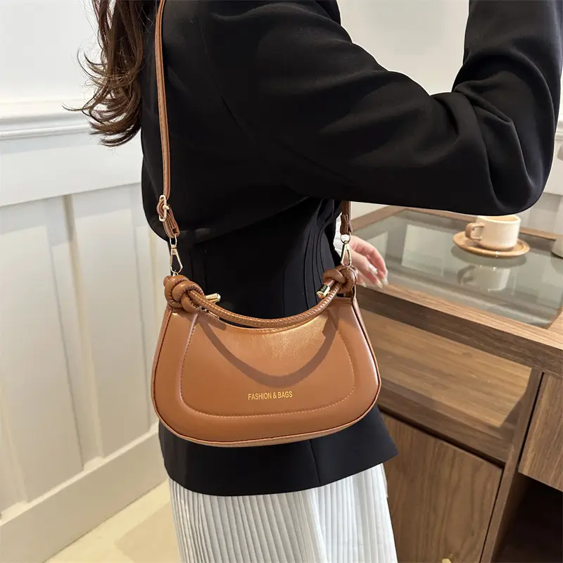 2024 New Style Saddle Bag Women Retro Shoulder Crossbody - Image 8