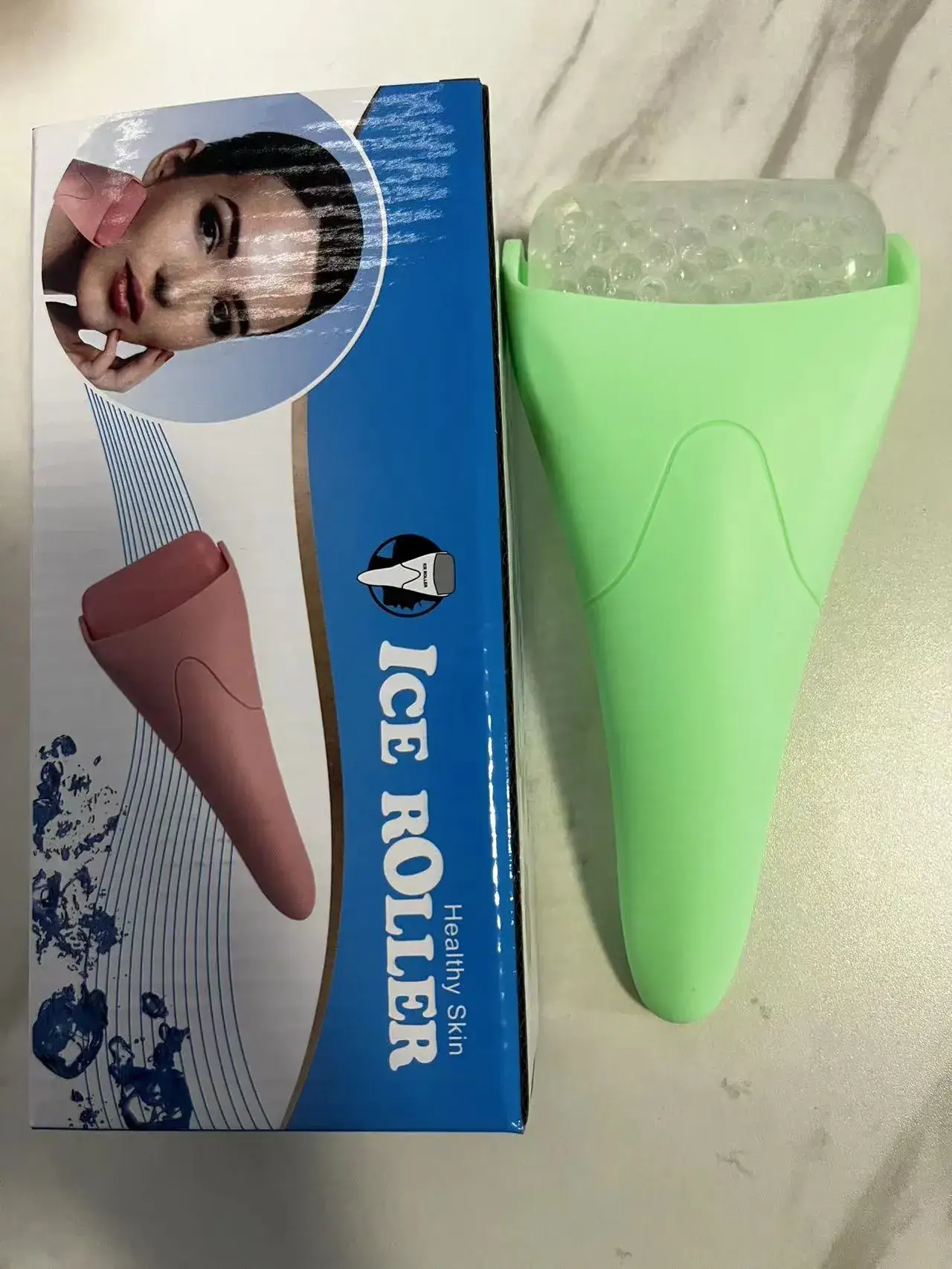 Ice Roller Face Massage Cold Applicator Green — feature 5