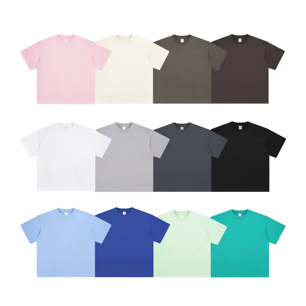 2025 Summer Loose Shoulder T-Shirt for Men Women Pure Cotton