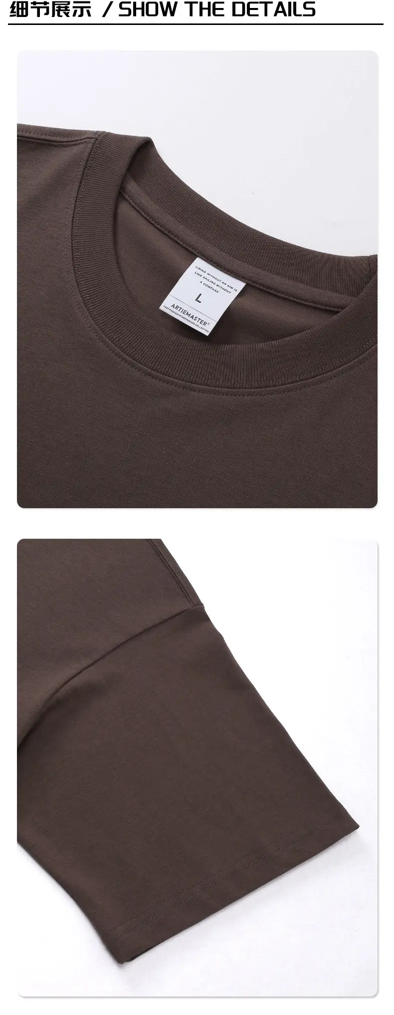 2025 Summer Loose Shoulder T-Shirt for Men Women Pure Cotton — feature 76