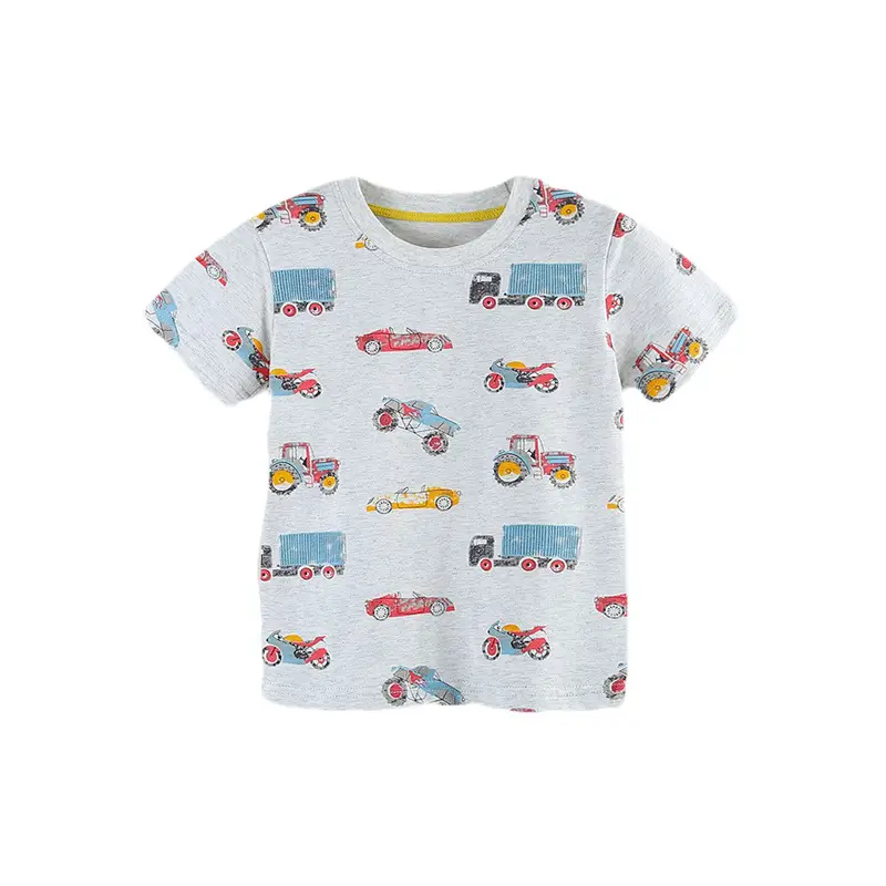 Littlebuddy Cartoon Car T-Shirt for Boys Summer Cotton - Image 6