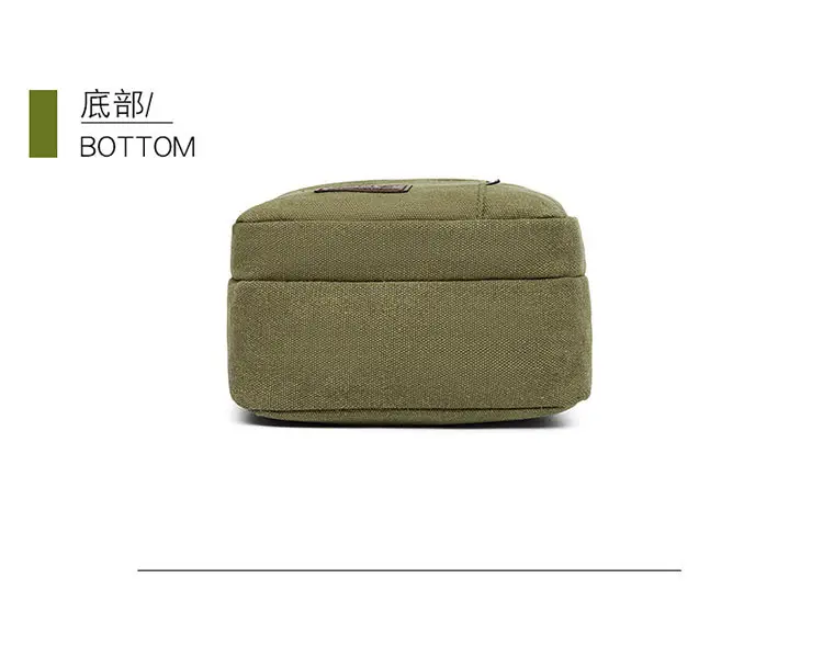 Men's Canvas Crossbody Bag Tan Multi-Layer Sports — feature 25