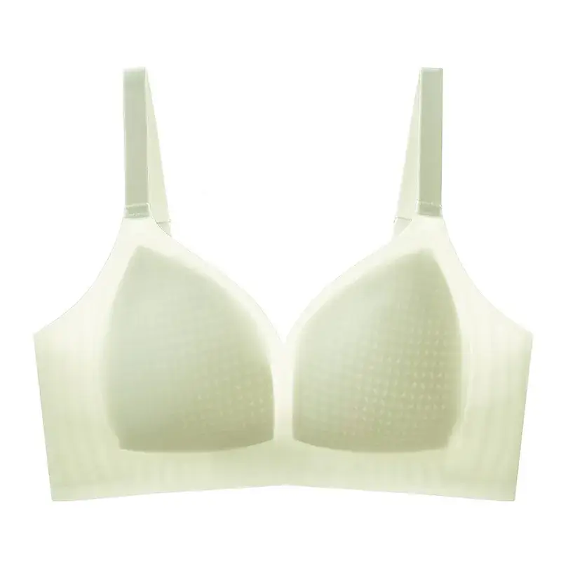 Women's Seamless Ice Silk Bra Fixed Cup Anti-Walking - Image 2