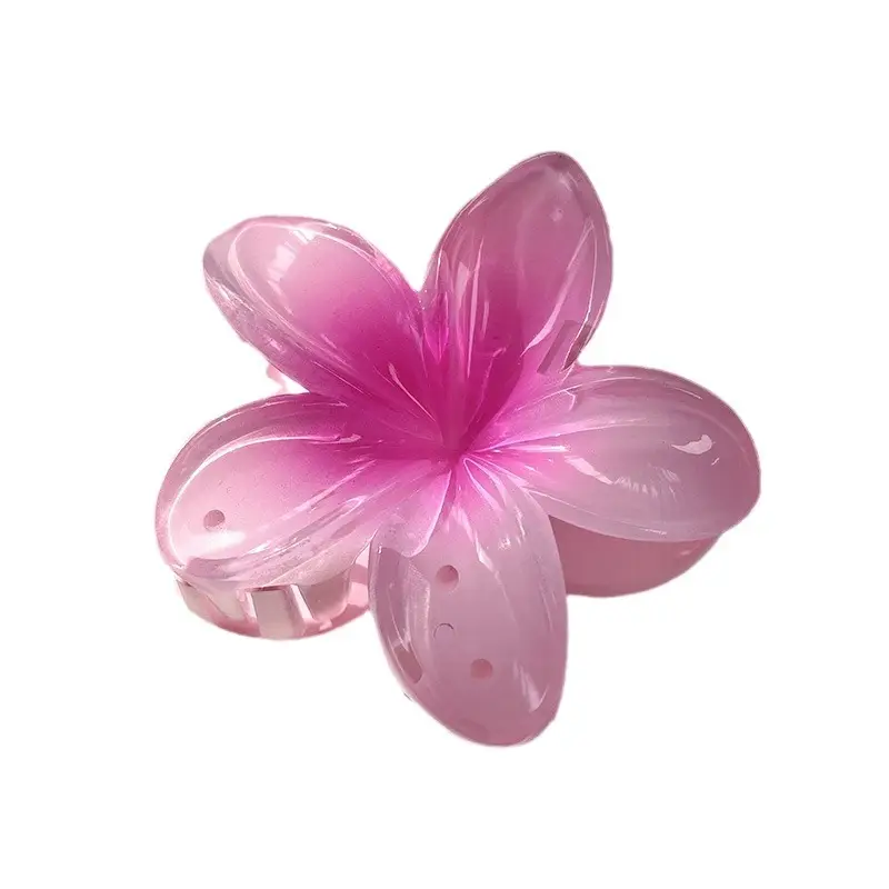 Orange Flower Hair Clips for Girls and Women