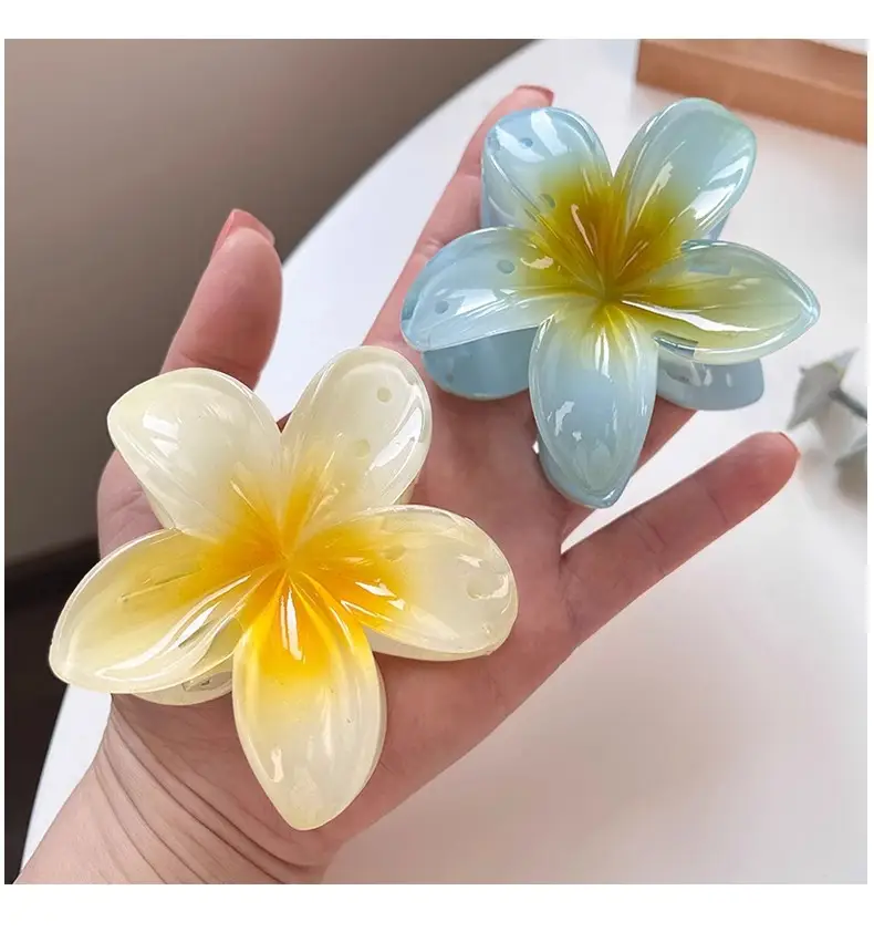 Orange Flower Hair Clips for Girls and Women — feature 4