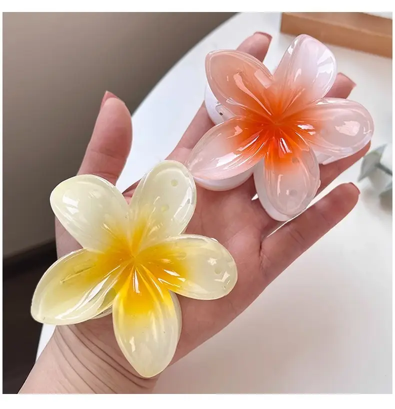 Orange Flower Hair Clips for Girls and Women — feature 5