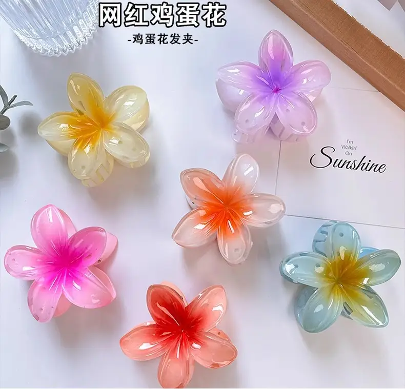 Orange Flower Hair Clips for Girls and Women — feature 6