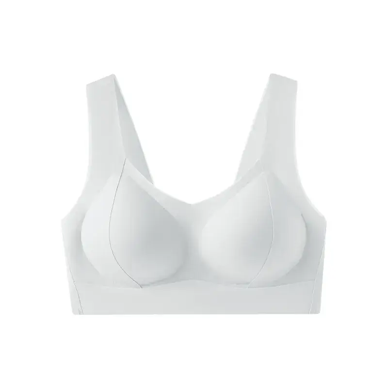 Traceless Underwire Bra Women's Purple Peach Large Chest - Image 3