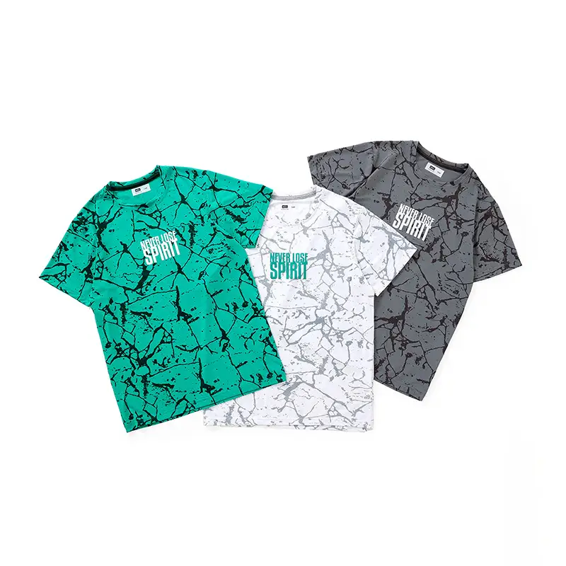 Kids Summer T-Shirt Green Mesh Quick Dry Short Sleeve - Image 8
