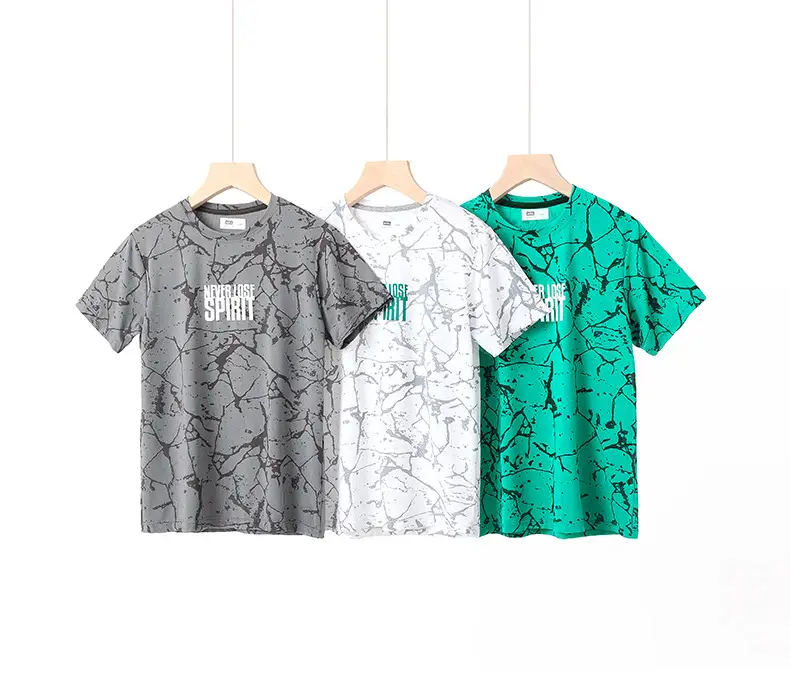 Kids Summer T-Shirt Green Mesh Quick Dry Short Sleeve — feature 49