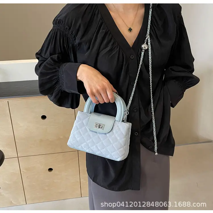 Women Rhomboid Chain Crossbody Bag Grey 2024 — feature 20