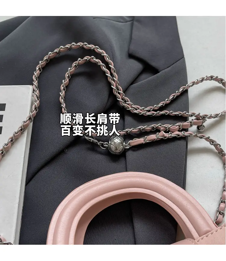 Women Rhomboid Chain Crossbody Bag Grey 2024 — feature 4