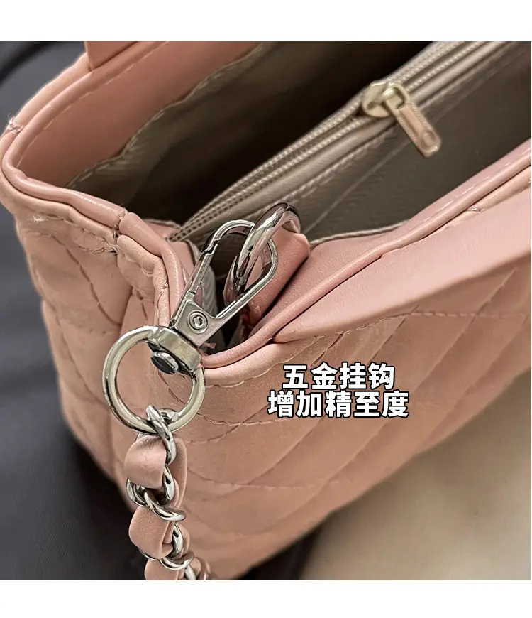 Women Rhomboid Chain Crossbody Bag Grey 2024 — feature 7