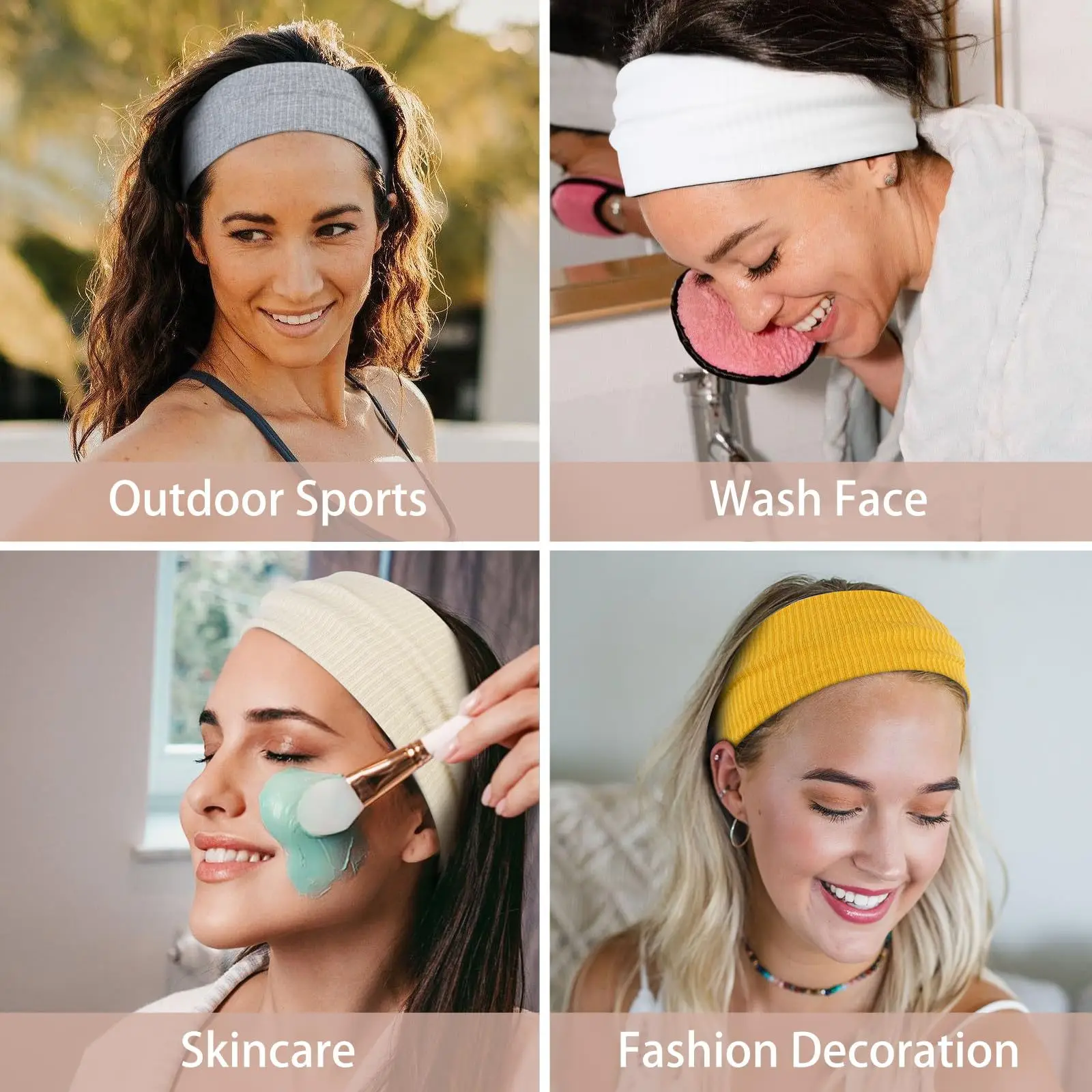 Pink Knitted Sports Hair Band for Women — feature 6