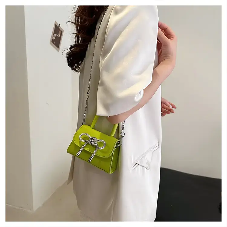 French Style Bow Mini Black Shoulder Crossbody Bag — feature 14