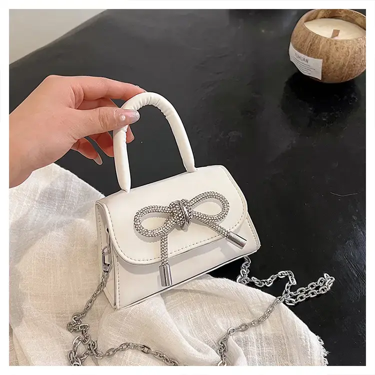 French Style Bow Mini Black Shoulder Crossbody Bag — feature 29