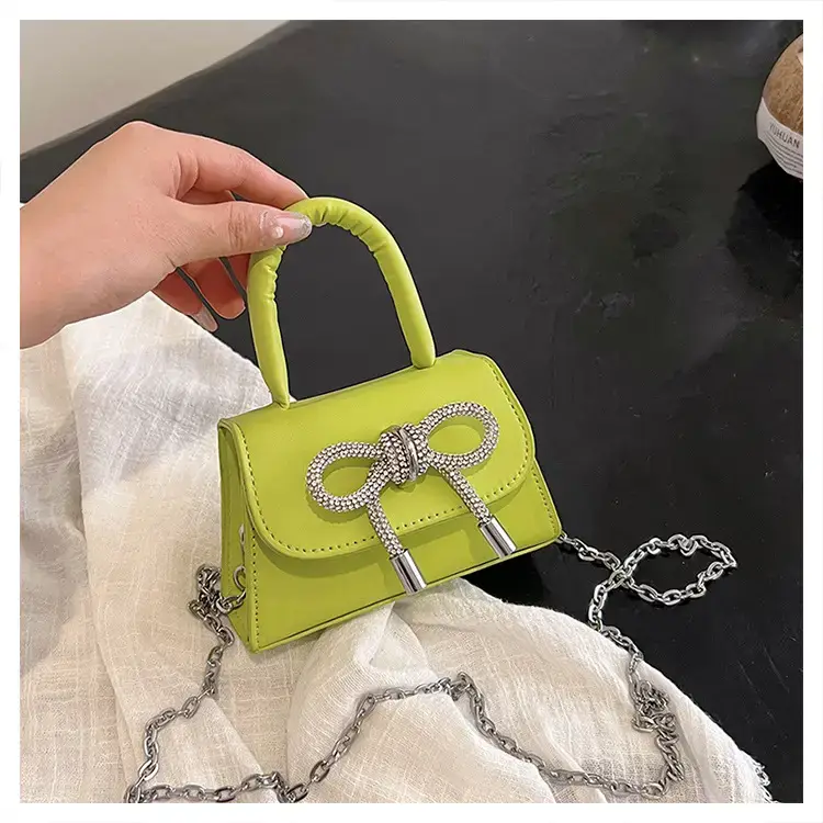 French Style Bow Mini Black Shoulder Crossbody Bag — feature 30