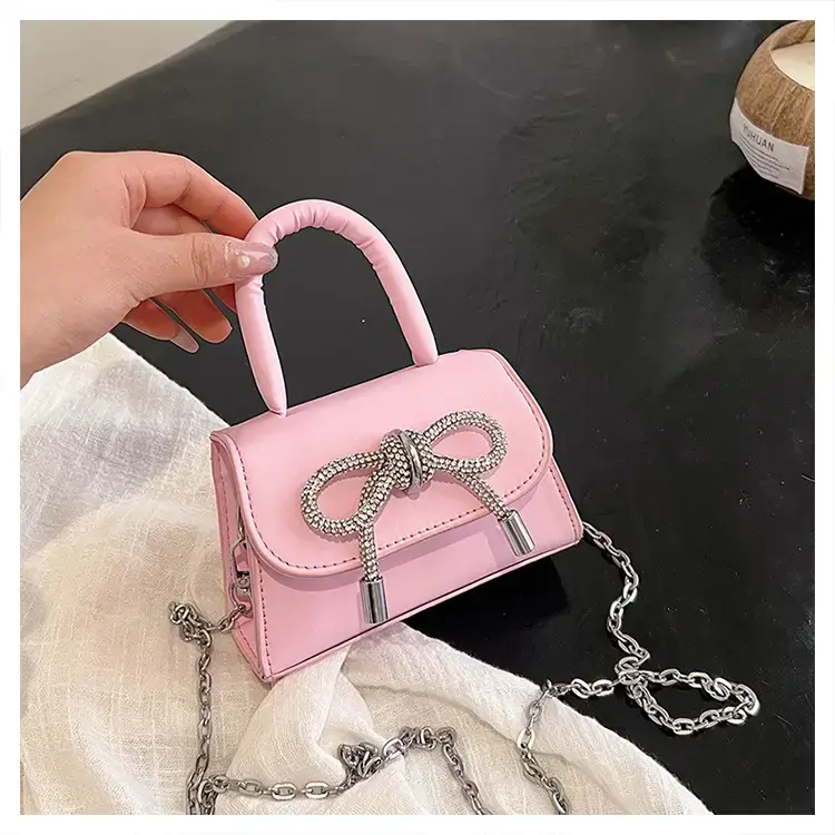 French Style Bow Mini Black Shoulder Crossbody Bag — feature 31