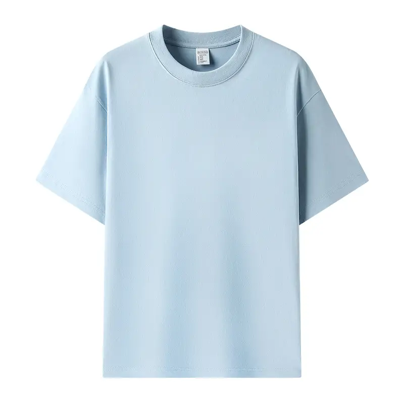 Men Women Pure Cotton Off Shoulder T-Shirt 230g - Image 18