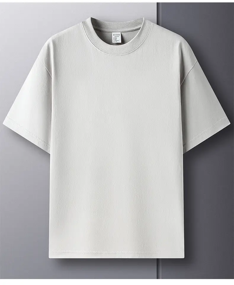 Men Women Pure Cotton Off Shoulder T-Shirt 230g — feature 11