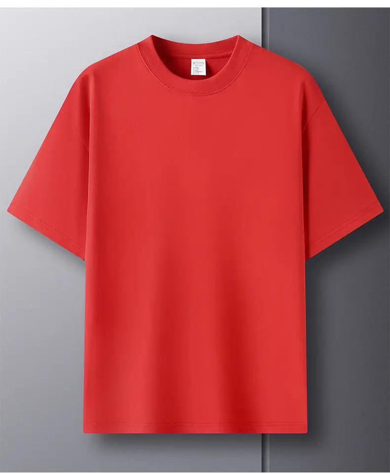 Men Women Pure Cotton Off Shoulder T-Shirt 230g — feature 16
