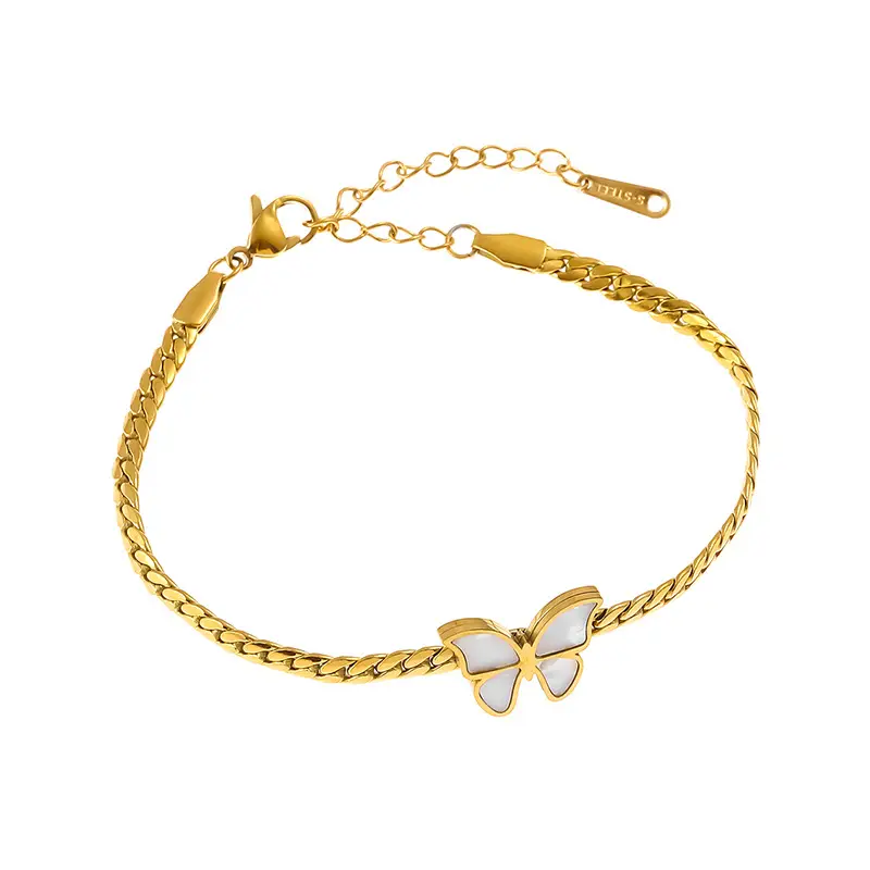 Gold Butterfly Blade Chain Necklace Set for Women - Image 5