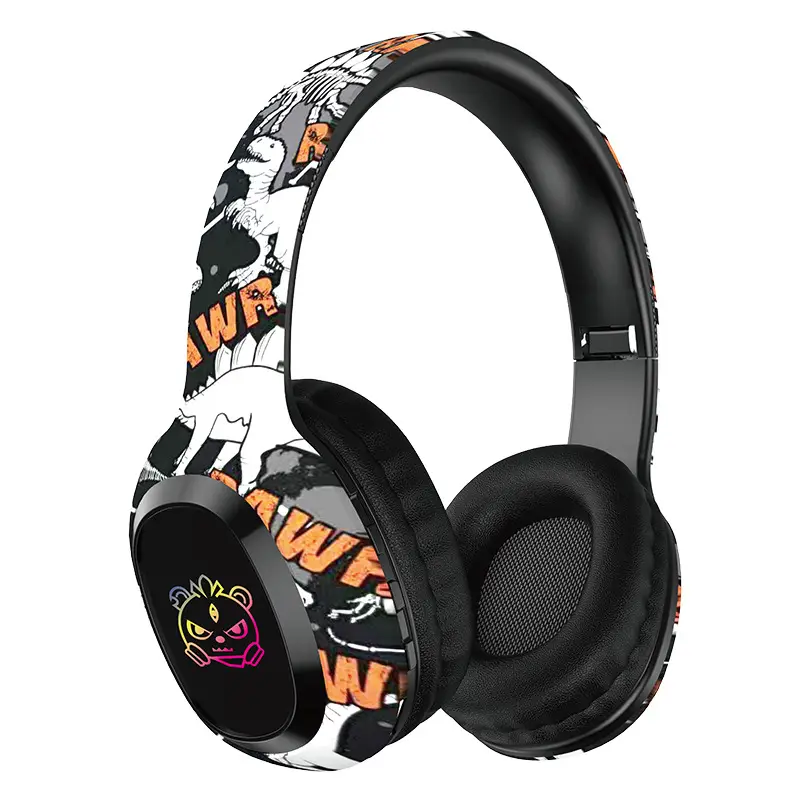 Wireless Bluetooth Headphones with Luminous Graffiti Design - Image 9