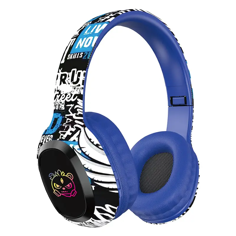 Wireless Bluetooth Headphones with Luminous Graffiti Design - Image 4