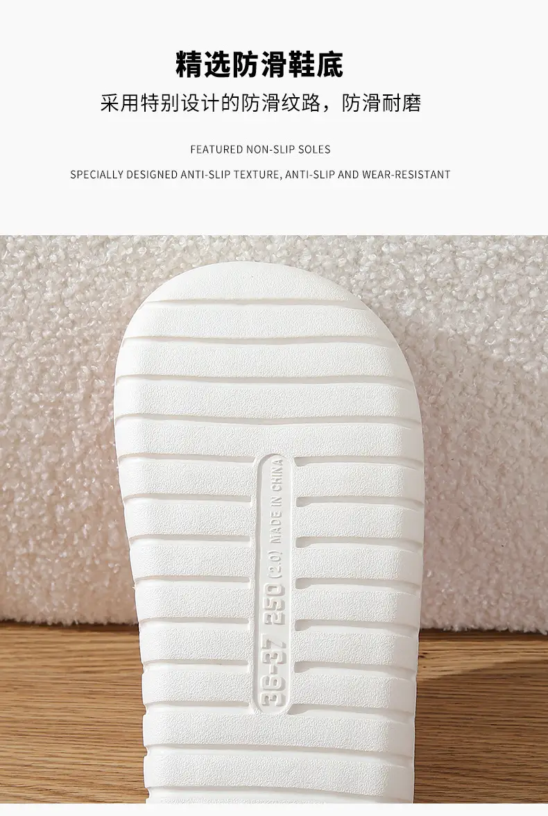 Cross-border New Corduroy Cotton Slippers Women's Household Wholesale Spring and Autumn Home Warm Indoor EVA Thick Bottom Cotton Slippers — feature 7