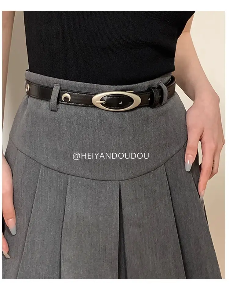 Vintage Belt for Women's Ins Style All-match Black — feature 4