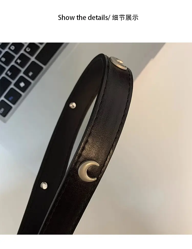 Vintage Belt for Women's Ins Style All-match Black — feature 5