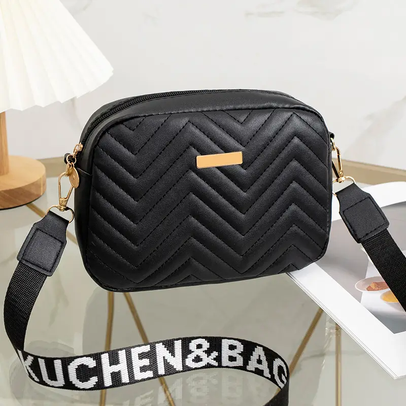 2024 Casual Messenger Bag with Sequin Lettering - Image 2