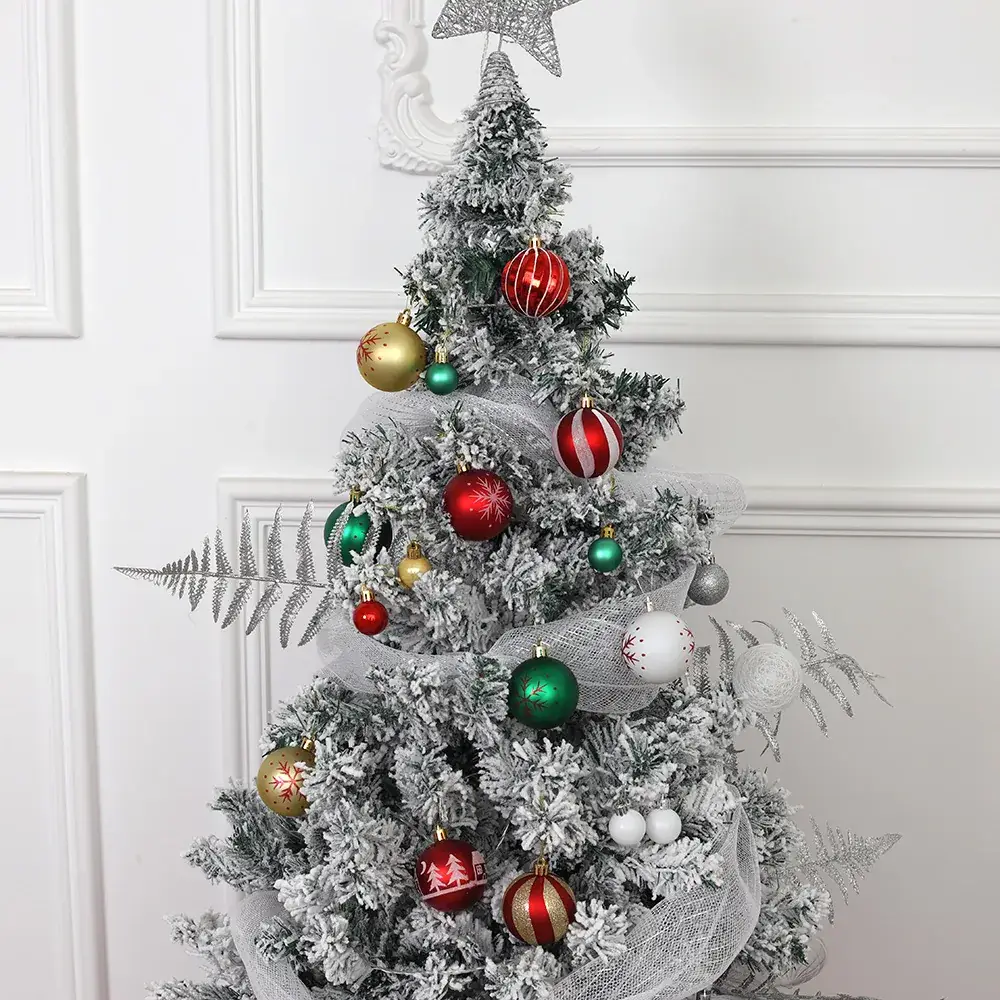 New Christmas Decoration Gift Box with Painted Balls