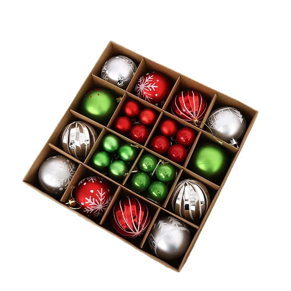 New Christmas Decoration Gift Box with Painted Balls
