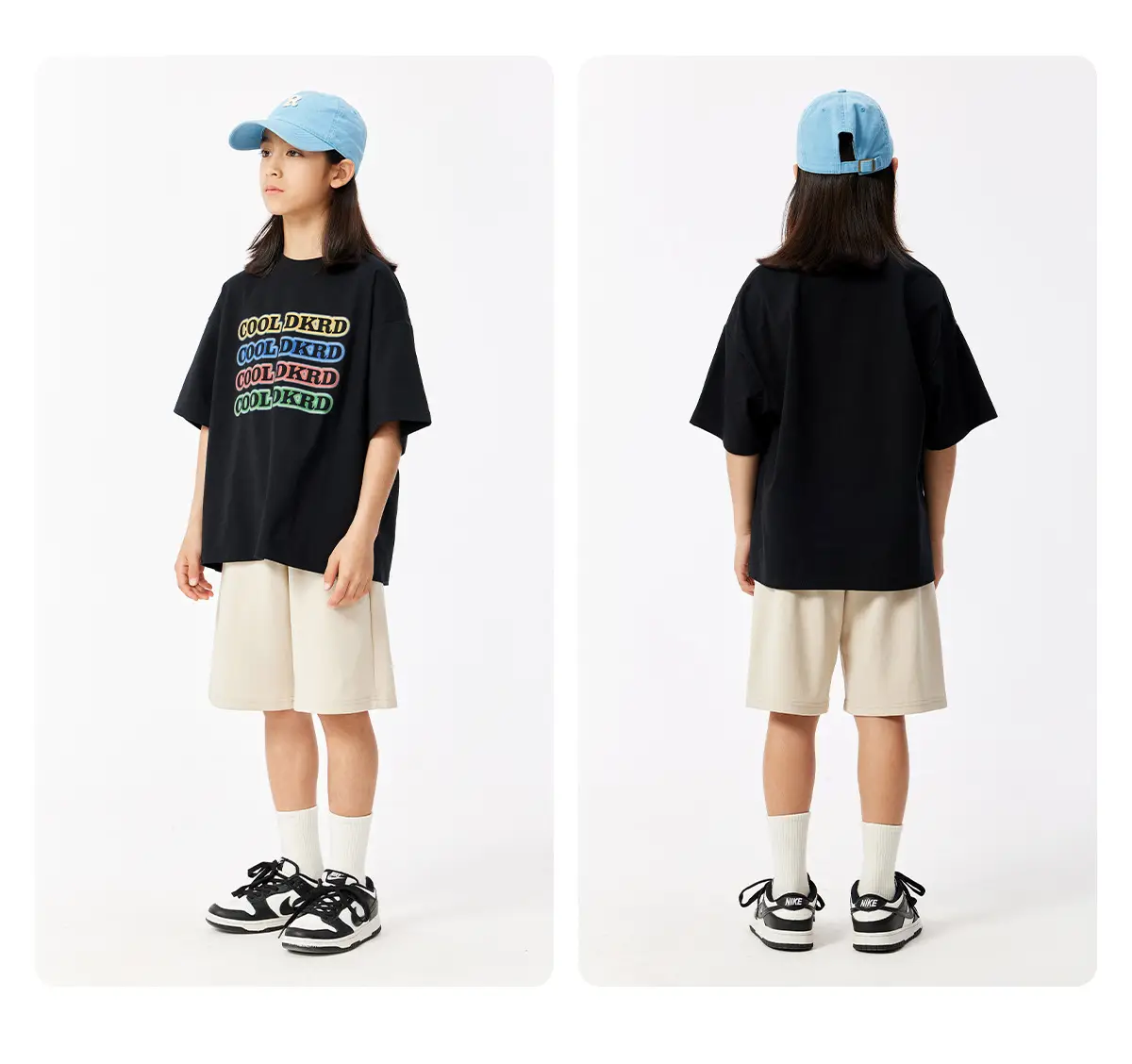 Solona Cool Dk Printed T-Shirt for Girls Boys Summer Loose Fit — feature 15