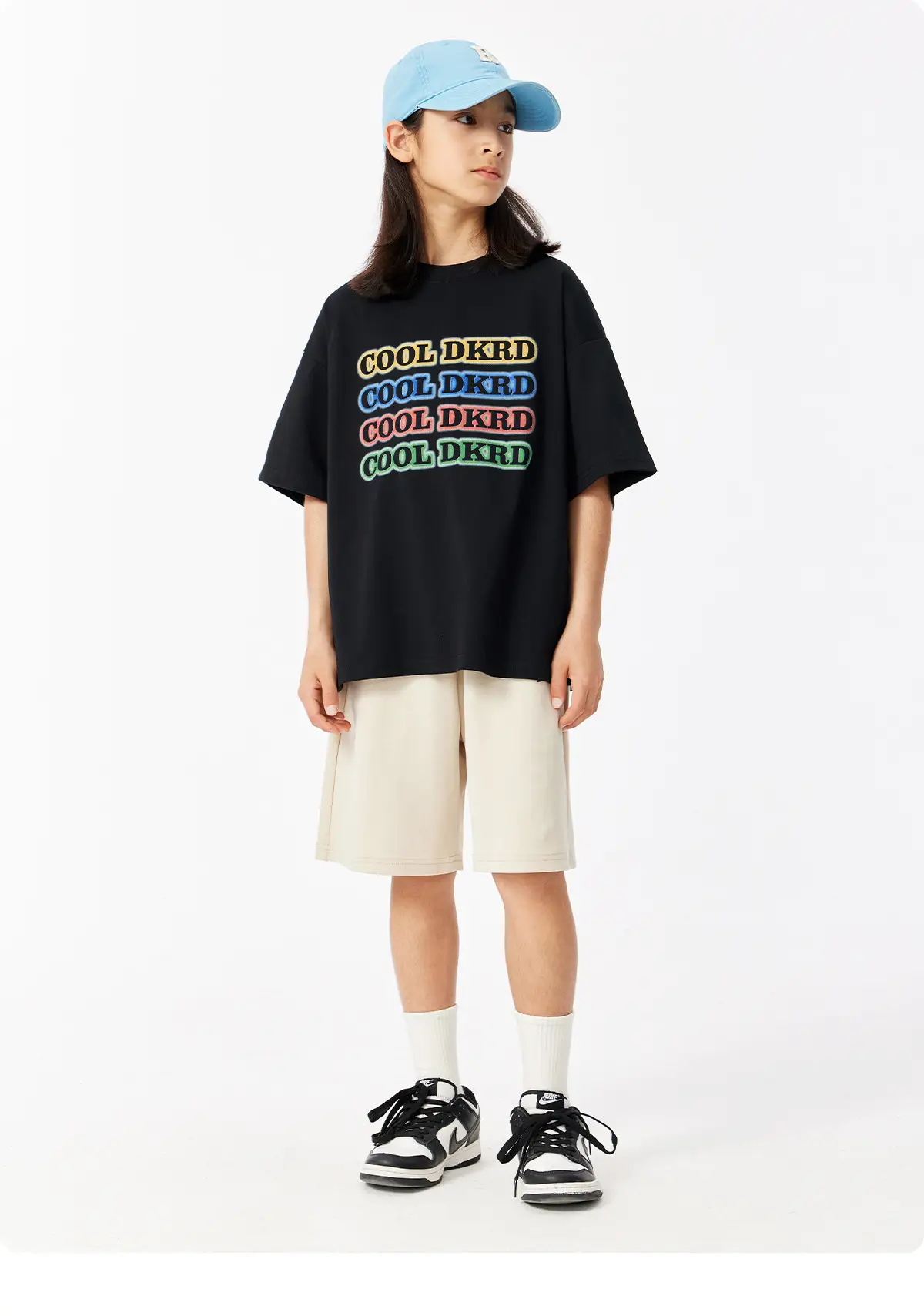 Solona Cool Dk Printed T-Shirt for Girls Boys Summer Loose Fit — feature 16