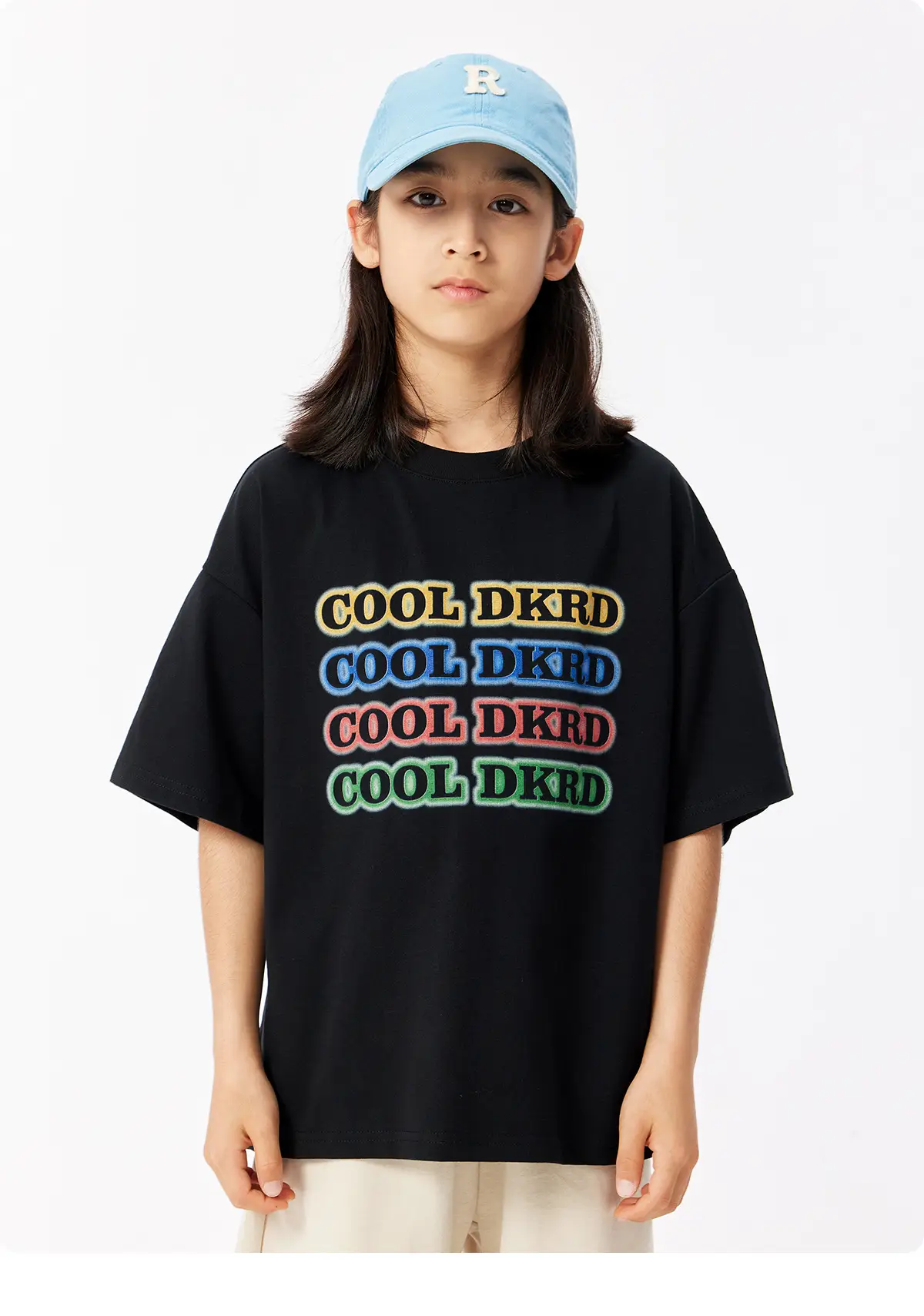 Solona Cool Dk Printed T-Shirt for Girls Boys Summer Loose Fit — feature 17