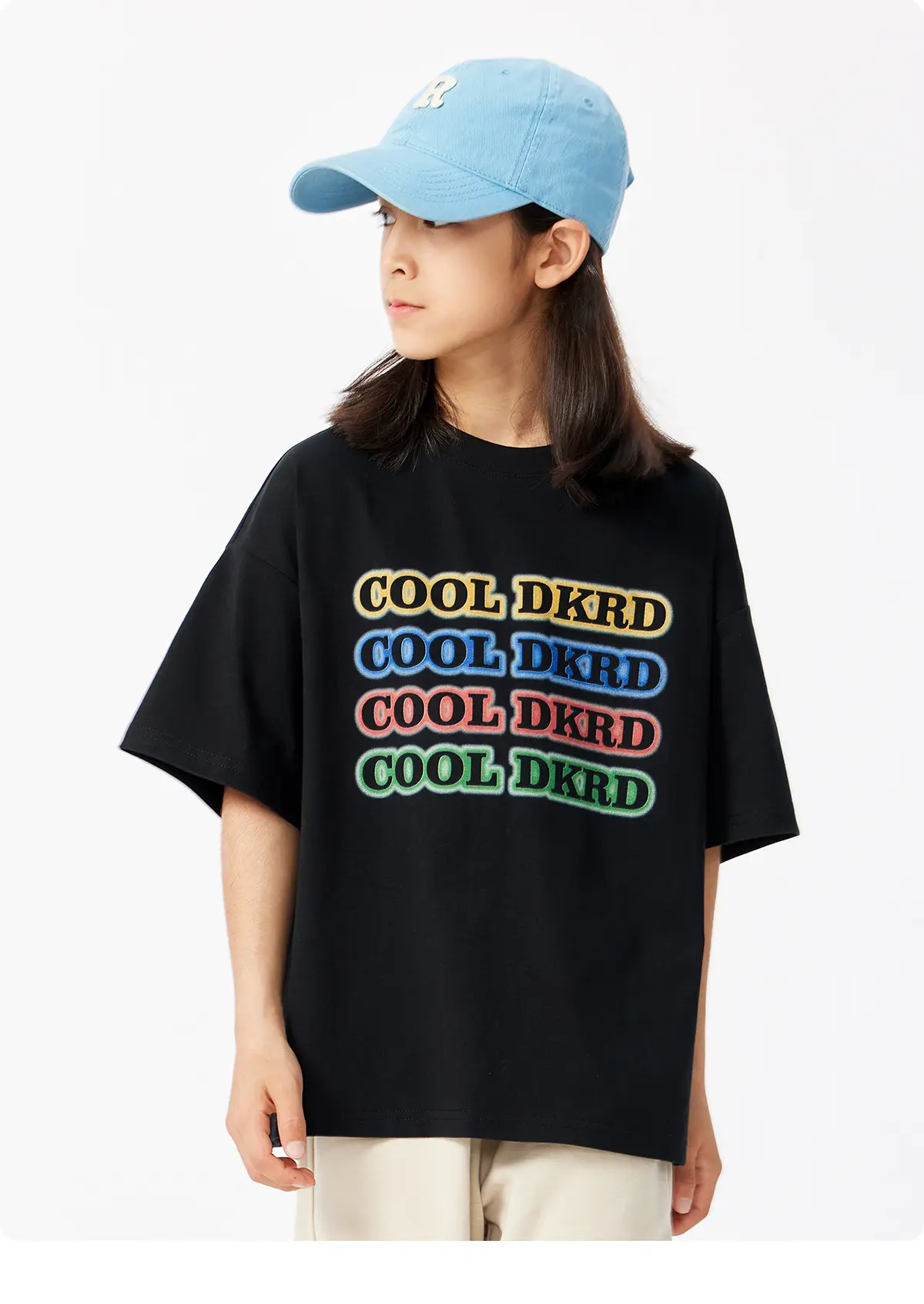 Solona Cool Dk Printed T-Shirt for Girls Boys Summer Loose Fit — feature 18