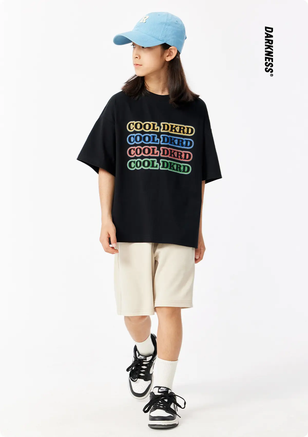 Solona Cool Dk Printed T-Shirt for Girls Boys Summer Loose Fit — feature 3