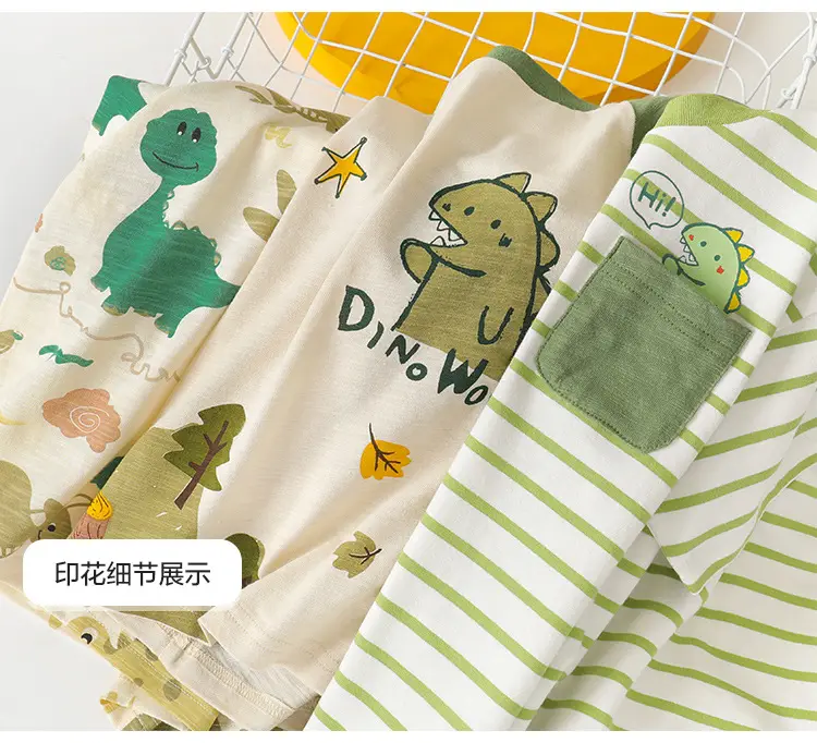 Right European Boys T-Shirt Summer 7A Antibacterial Cream — feature 14